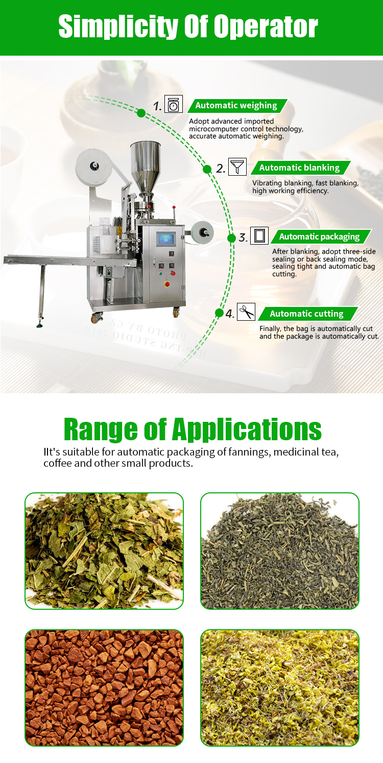 máquina de envasado de té