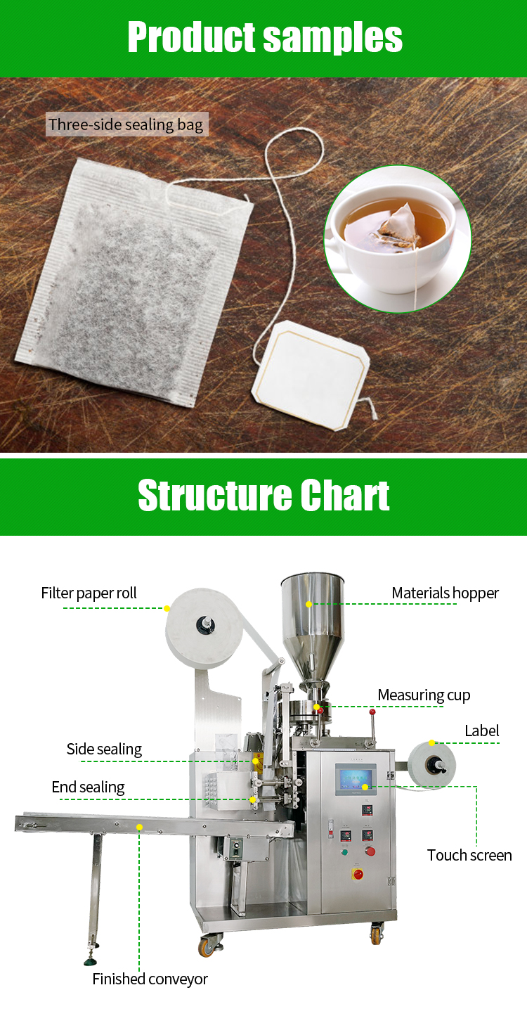 máquina de envasado de té