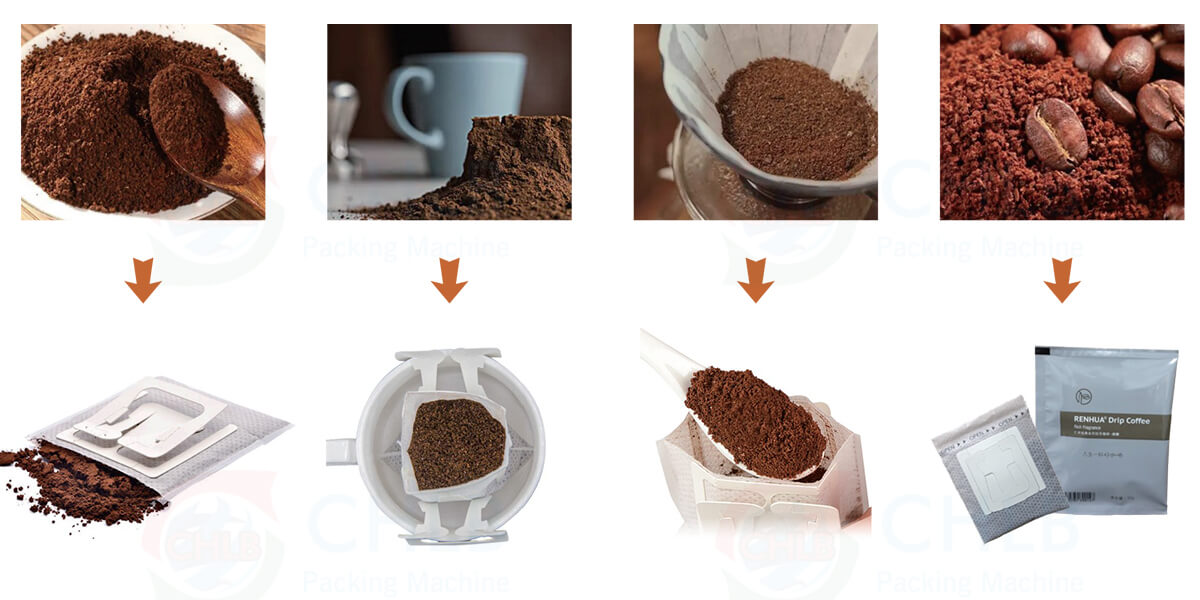 drip coffee powder