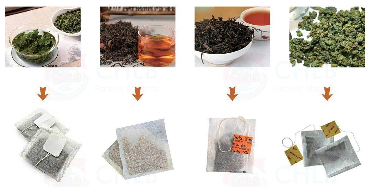 These are the tea and tea bag packages