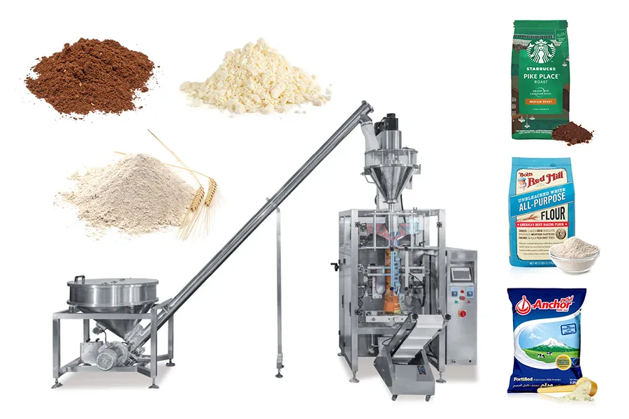 This is a powder packing machine