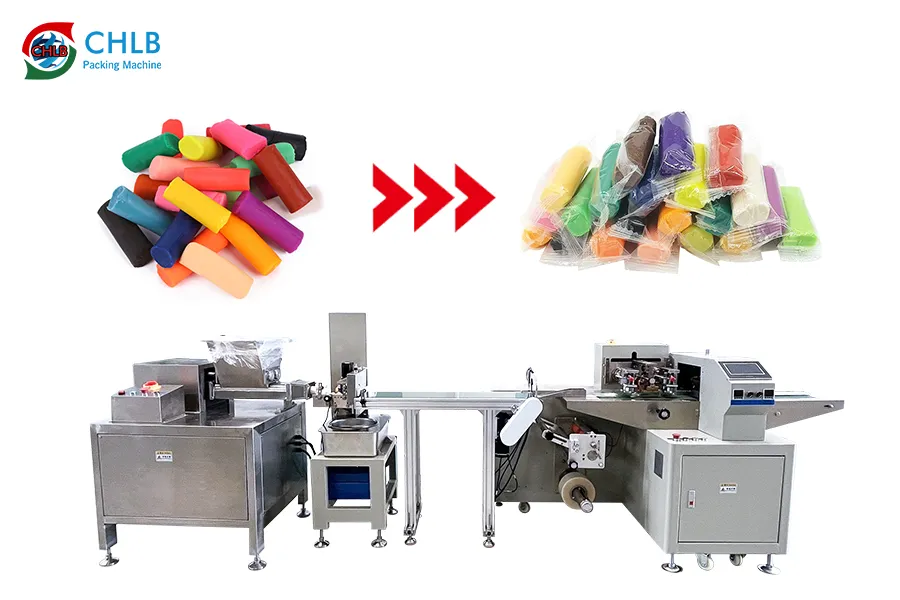 esta é uma máquina de embalagem de argila de polímero