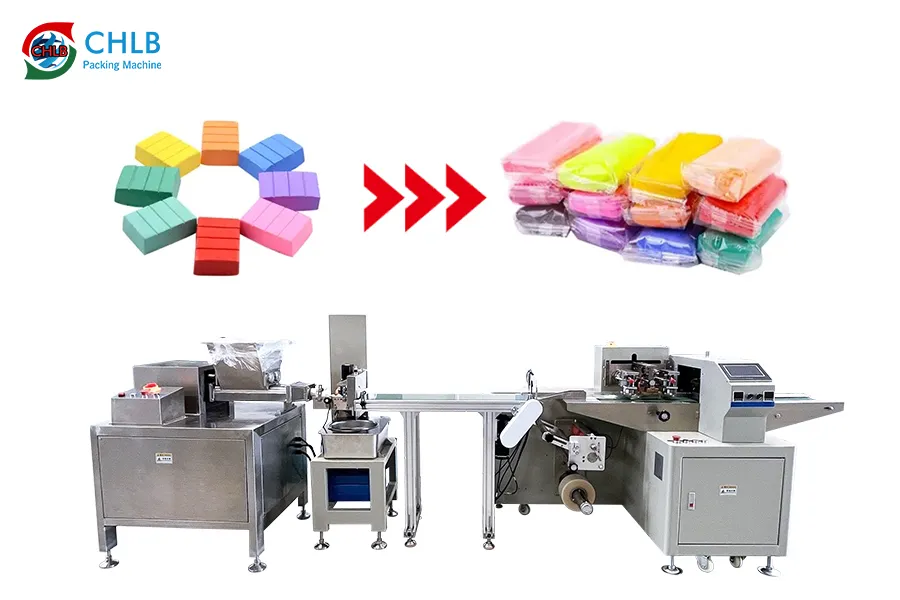 esta é uma máquina de embalagem de argila de polímero