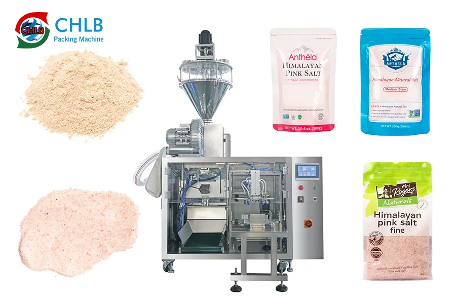 this is a powder small pre-made bag packing machine for small business