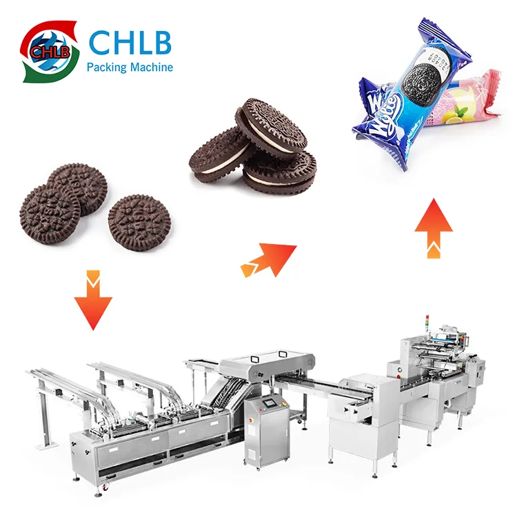 221W on-edge sandwich biscuits packing machine