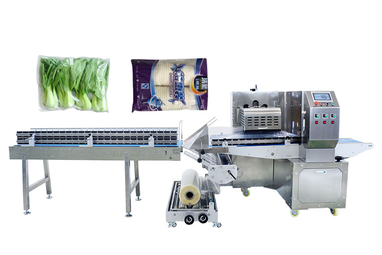 a flow packaging machine