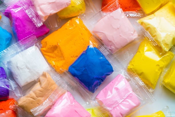 colorful clay