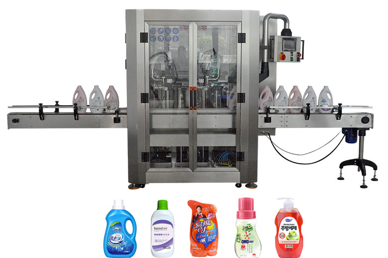 Multi functional 2 head bottle filling machine