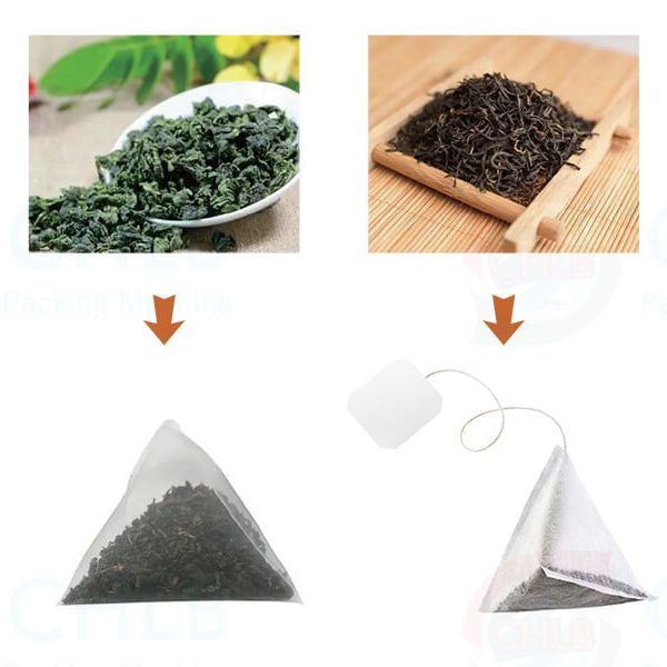 these are the pyramid tea bag packages